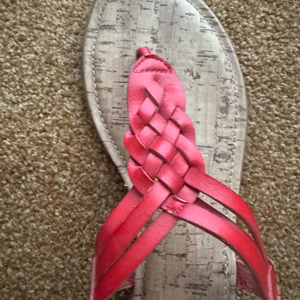 Red Target Merona Braided Sandals - Size 8.5. Barely worn.
